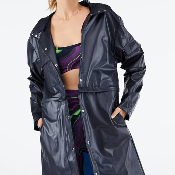 Fabletics Kenna Convertible Jacket Deep Navy Size Medium - Picture 1 of 10
